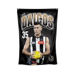 Nick Daicos Collingwood Magpies AFL Wall Flag Banner