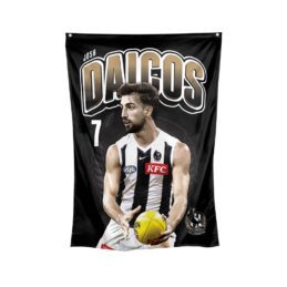 Josh Daicos Collingwood Magpies AFL Wall Flag Banner