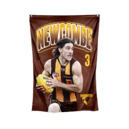 Jai Newcombe Hawthorn Hawks AFL Wall Flag Banner