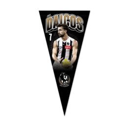Josh Daicos Collingwood Magpies AFL Player Pennant Banner
