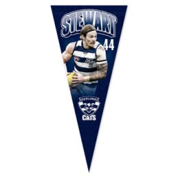 Tom Stewart Geelong Cats AFL Player Pennant Banner