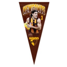 Jai Newcombe Hawthorn Hawks AFL Player Pennant Banner