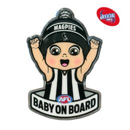 Collingwood Magpies Baby on Board Decal AFL Car Decal – For True Collingwood Fans