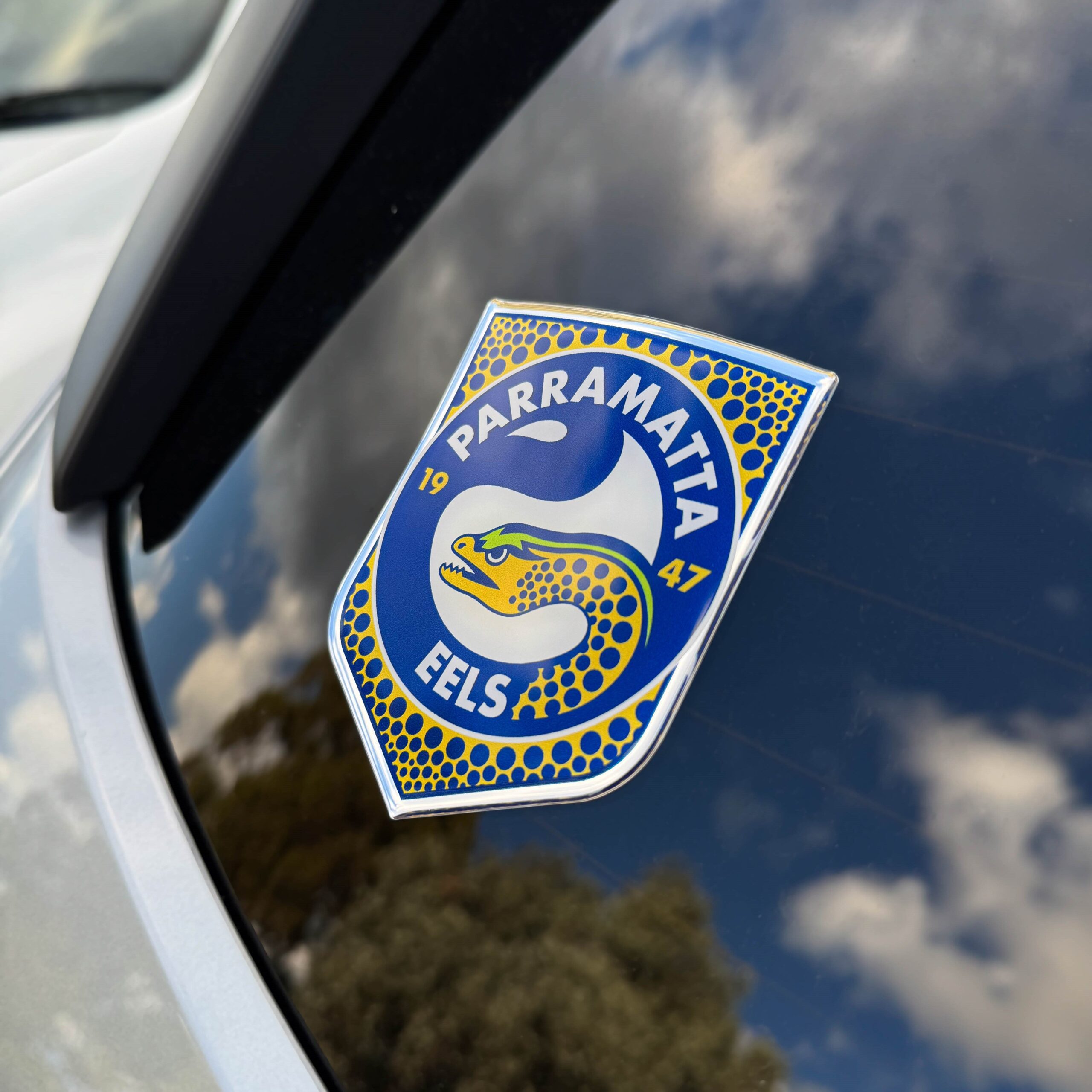 Parramatta Eels Logo Decal NRL Metal Car Emblem – Built for Die-Hard Supporters 2 Parramatta Eels Logo Decal NRL Metal Car Emblem – Built for Die-Hard Supporters - Image 2