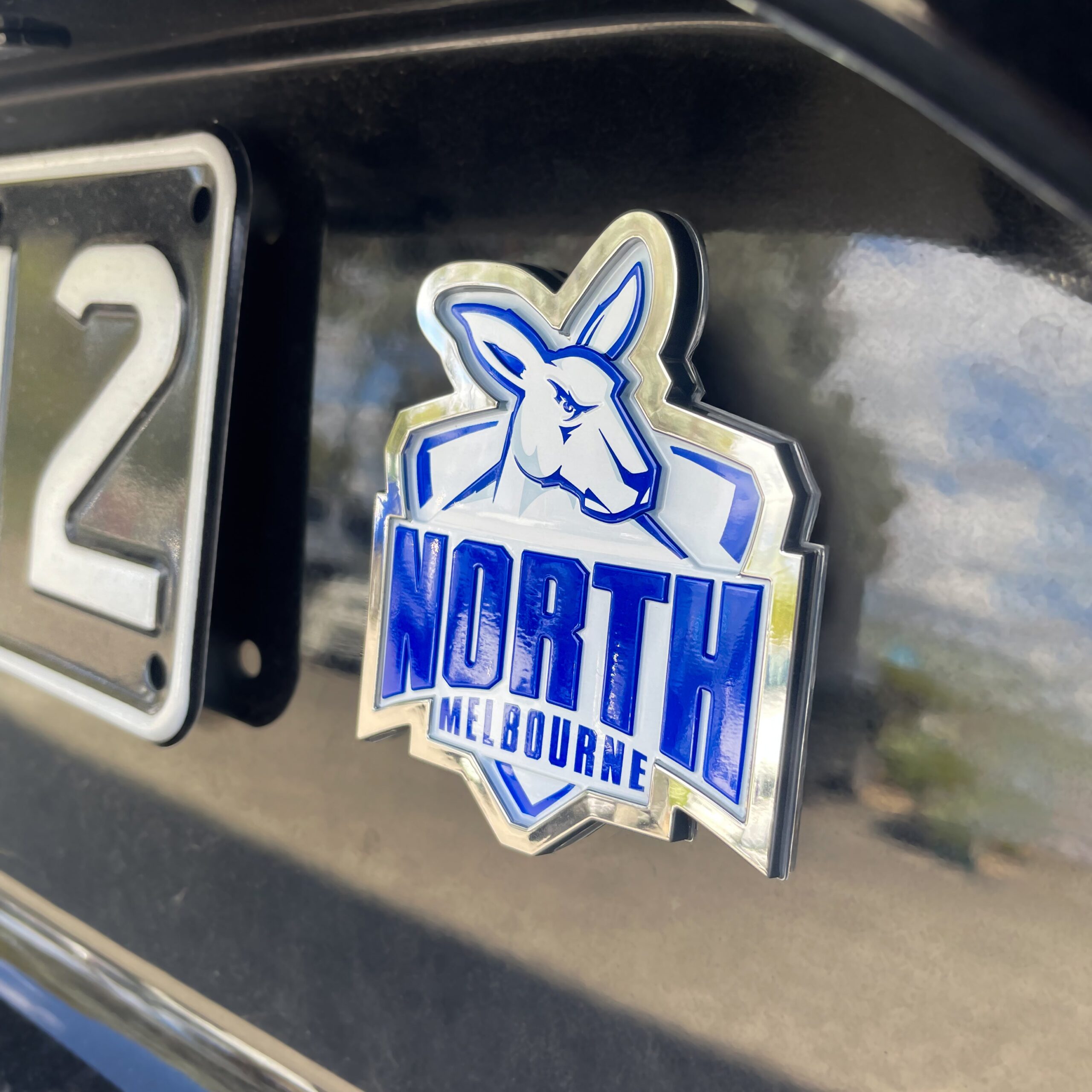 North Melbourne Kangaroos 3D Metal Car Badge AFL – For True North Fans - Image 2