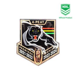 Penrith Panthers 4-Peat Decal NRL Metal Car Emblem – Built for Die-Hard Supporters