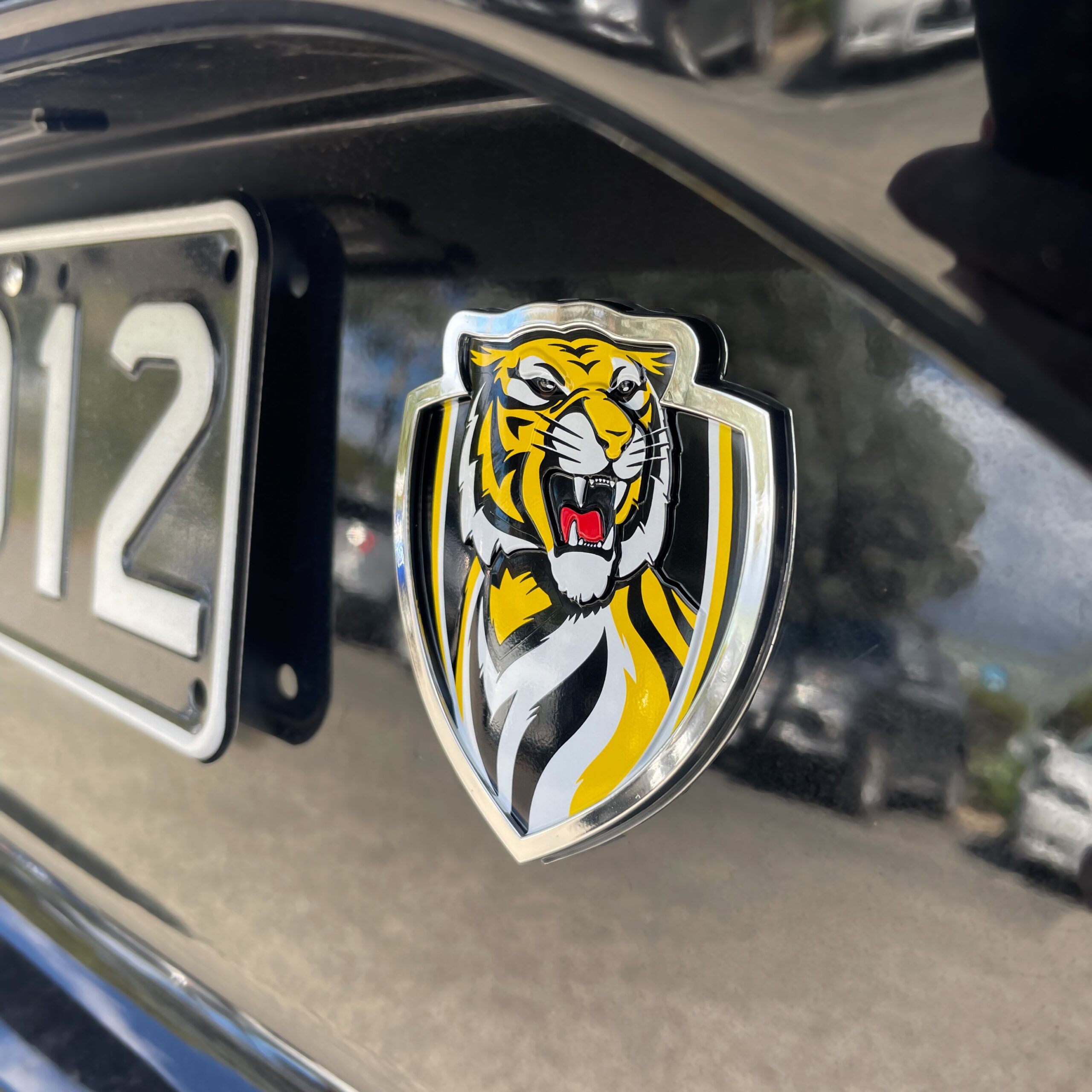 Richmond Tigers 3D Metal Car Badge AFL – For True Richmond Fans 2 Richmond Tigers 3D Metal Car Badge AFL – For True Richmond Fans - Image 2