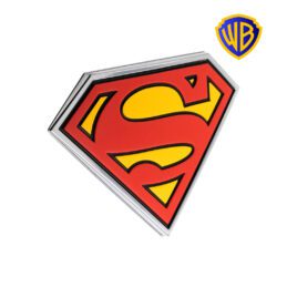 Superman 3D Car Badge (Black, Red, Yellow and Chrome) Metal Car Badge – Iconic Collector Emblem