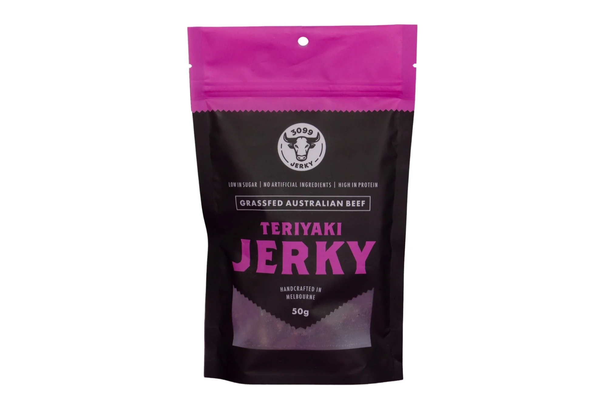 3099 Teriyaki Beef Jerky 50g – Premium Australian High Protein Snack 1 3099 Teriyaki Beef Jerky 50g – Premium Australian High Protein Snack