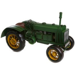 Green and Gold Tractor Metal Collectable 38x18x18cm