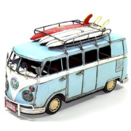 Volkswagen Kombi Van Metal Collectable - Blue 32x12.5x17cm