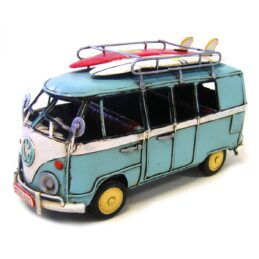 Volkswagen Kombi Van Metal Collectable - Blue 20x9x11cm