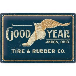 Nostalgic-Art Medium Sign Goodyear Wing Foot Long 20 x 30cm 20x30x0.5cm