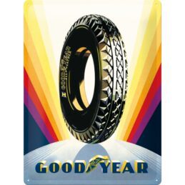 Nostalgic-Art Large Sign Goodyear - Rainbow Wheel 30x40x0.5cm