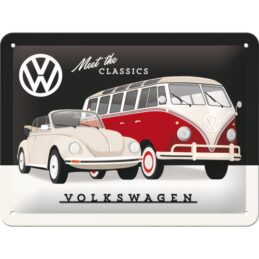 Nostalgic-Art Small Sign VW - Meet the Classics 15x20x0.3cm