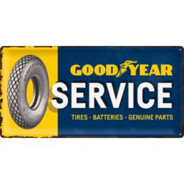 Nostalgic-Art Long Sign Goodyear - Service 25x50x0.3cm