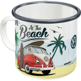 Nostalgic-Art Enamel Mug VW Bulli - Beach 8x8x8xcm