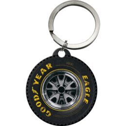 Nostalgic-Art Keyring Round Goodyear Wheel 7.5x4x0.3cm