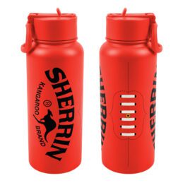 Sherrin AFL Stainless Steel 960ml Drink Bottle – Footy Hydration for Work & Game Day