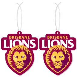 Brisbane Lions AFL Air Freshener 2 Pack – Car Fan Freshener for Diehard Supporters