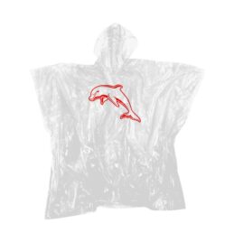 Dolphins NRL Rain Poncho – Waterproof Stadium Rain Protection for Diehard Fans