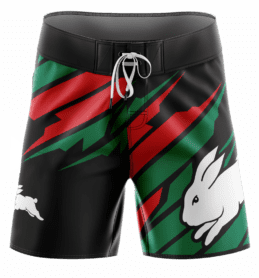 NRL Rabbitohs Ignition Board Shorts - Adult & Youth Sizes | Official Licensed NRL Merchandise