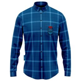 State of Origin New South Wales Blues Mustang Flannel Shirt - Adult Sizes - Official Licensed State of Origin Merchandise