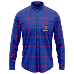NRL Newcastle Knights Mustang Flannel Shirt - Adult Sizes - Official Licensed NRL Merchandise