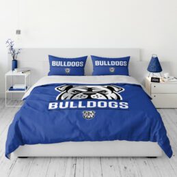 Canterbury Bulldogs NRL Double Quilt Cover Set – Bedroom Man Cave Supporter Bedding
