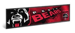 Perth Bears NRL Bar Mat Runner Team Logo
