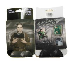 Elvis Presley Army Photos Stubby Holder Can Cooler – BBQ & Bar Drink Cooler