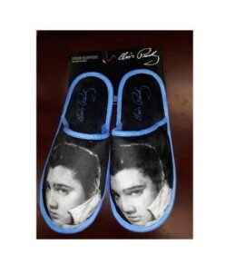 Elvis Presley Slippers - Black & White Photo Fan Slippers