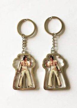 Elvis Presley Key Chain Spinner White Jumpsuit Everyday Key Ring