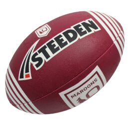 Queensland Maroons State of Origin Steeden NRL Supporter Ball 11 Inch Footy
