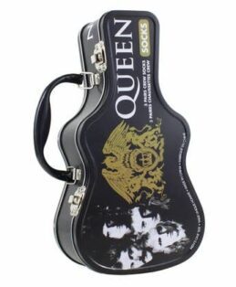 Queen 3 Pair Socks in Guitar Tin – Music Fan Gift Set