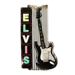 Elvis Presley Magnet - Corrugated Sign Name Fridge Magnet