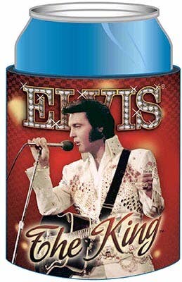 Elvis Presley The King Red Stubby Holder Can Cooler – BBQ & Bar Drink Cooler
