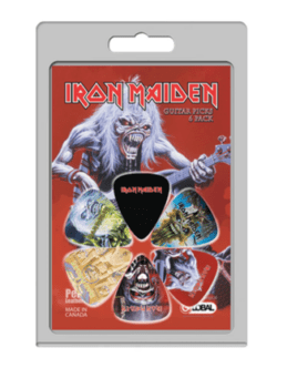 Iron Maiden 6 Pack Celluloid Guitar Picks – Music Fan Pick Set
