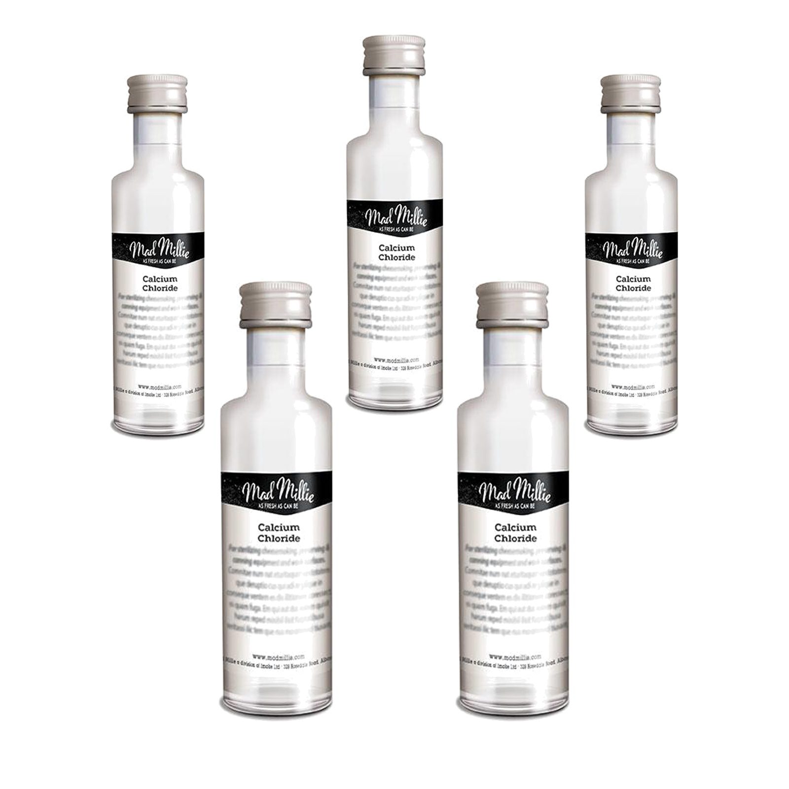 Mad Millie Calcium Chloride 50ml 5 Pack - Premium Multi-Buy Refill 1 Mad Millie Calcium Chloride 50ml 5 Pack - Premium Multi-Buy Refill