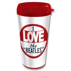 The Beatles Travel : I Love The Beatles with Plastic Body Boxed Ceramic Coffee Mug – Music Fan Coffee Mug