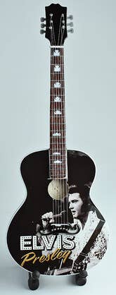 Elvis Presley Miniature acoustic guitar Elvis Presley tribute Collectible Gift Item