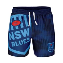 State of Origin New South Wales Blues Big Shot Volley Shorts - Adult Sizes - Official Licensed State of Origin Merchandise