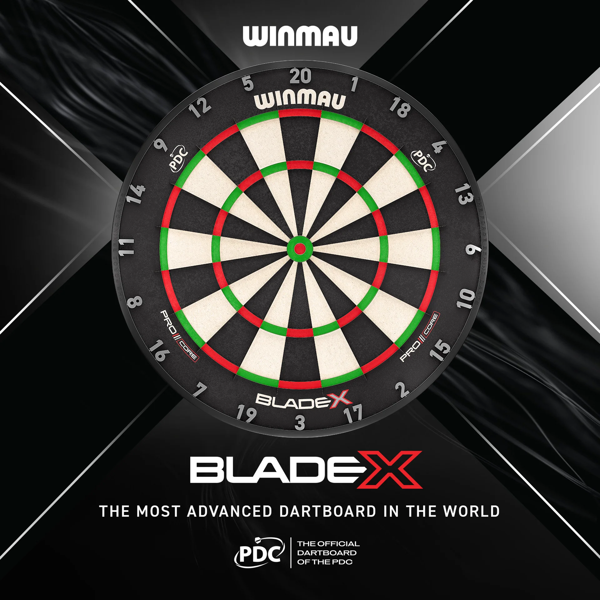 Winmau Professional BLADE X Dartboard - Official PDC Dartboard 14 Winmau Professional BLADE X Dartboard - Official PDC Dartboard - Image 14