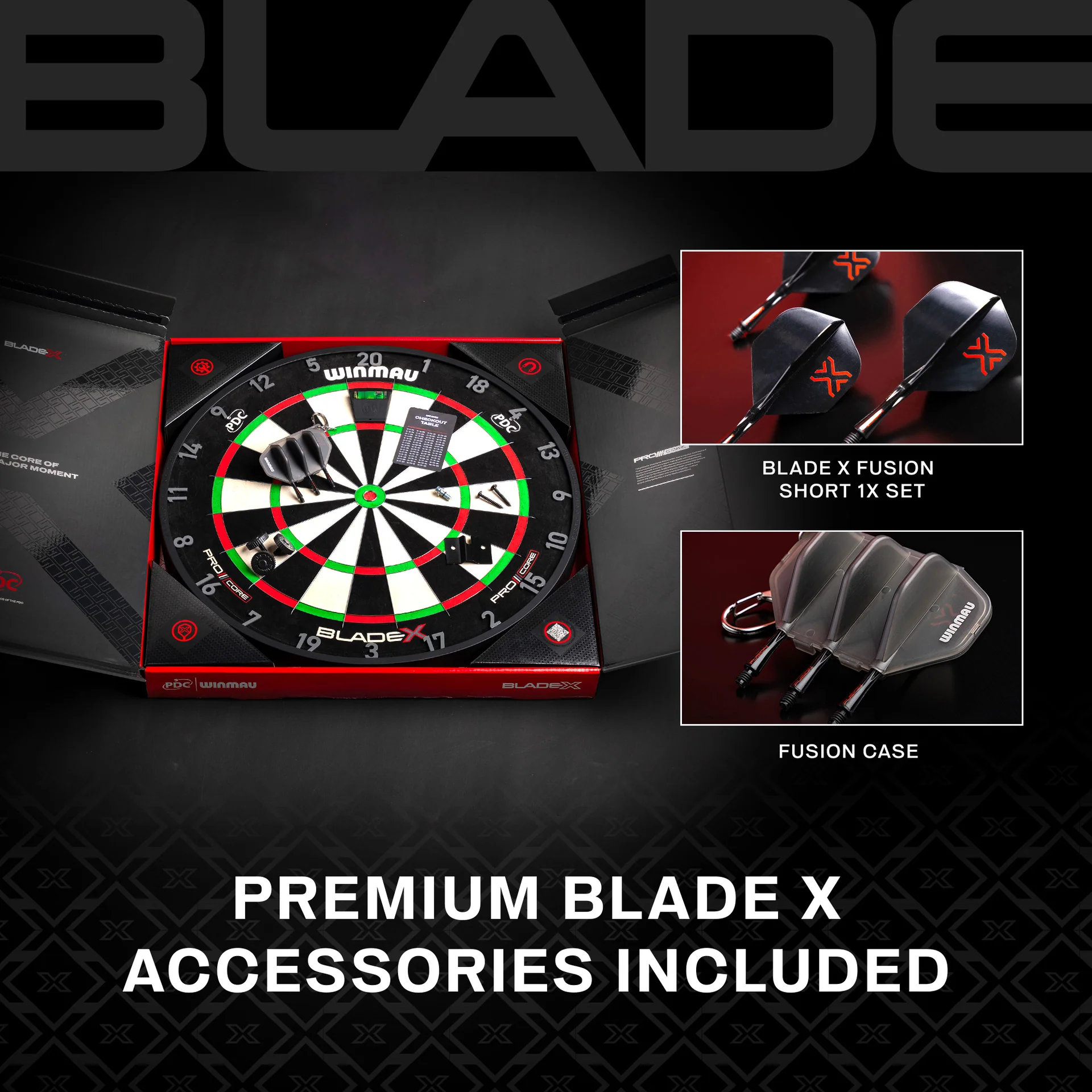 Winmau Professional BLADE X Dartboard - Official PDC Dartboard 6 Winmau Professional BLADE X Dartboard - Official PDC Dartboard - Image 6