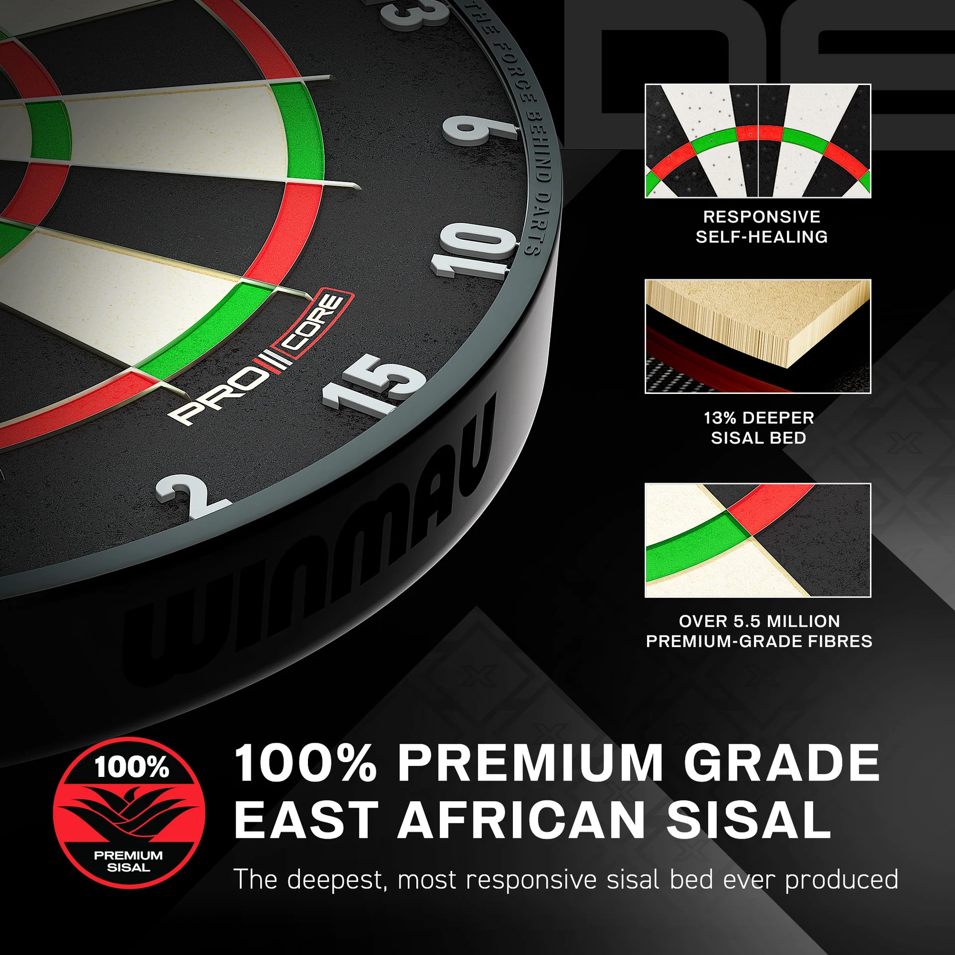 Winmau Professional BLADE X Dartboard - Official PDC Dartboard 12 Winmau Professional BLADE X Dartboard - Official PDC Dartboard - Image 12