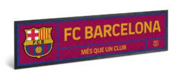 FC Barcelona Soccer Bar Runner Fan Cave Bar Mat Football Merchandise