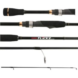 Atomic Flickz Carbon Fishing Rod Spin Medium Light 5ft 10in 2 Piece 8-14lb Pound