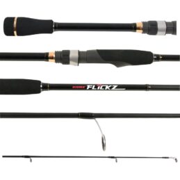 Atomic Flickz Carbon Fishing Rod Spin Medium Light 6ft 9in 2 Piece 6-16lb Pound