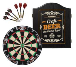 TEX Titan Dartboard + Craft Beer Cabinet + FREE Darts
