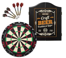Target TOR Dartboard + Craft Beer Cabinet + FREE Darts